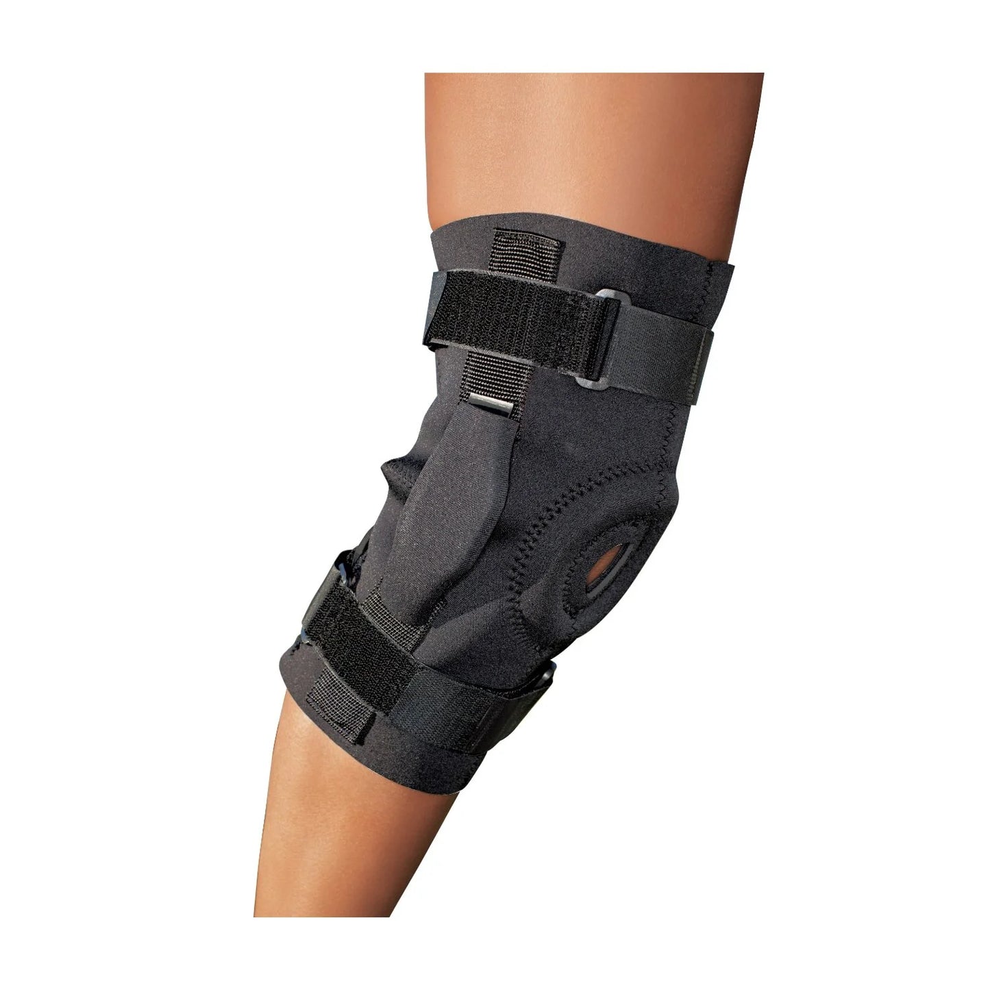 Adjustable Hinged Knee Brace, Black/Gray, 1 Brace