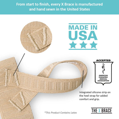 Tuli’S X Brace, Arch Support Compression Brace for Sever'S Disease, Plantar Fasciitis & Heel Pain, 1 Pair, X-Large