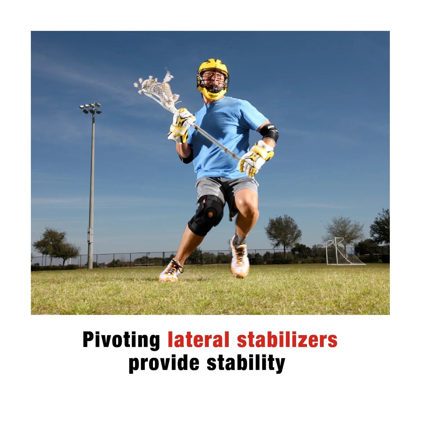 Adjustable Hinged Knee Brace, Black/Gray, 1 Brace