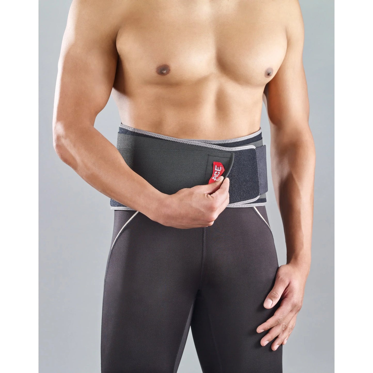 ACE Sport Deluxe Back Stabilizer, Adjustable Brace, Black, 1 Brace