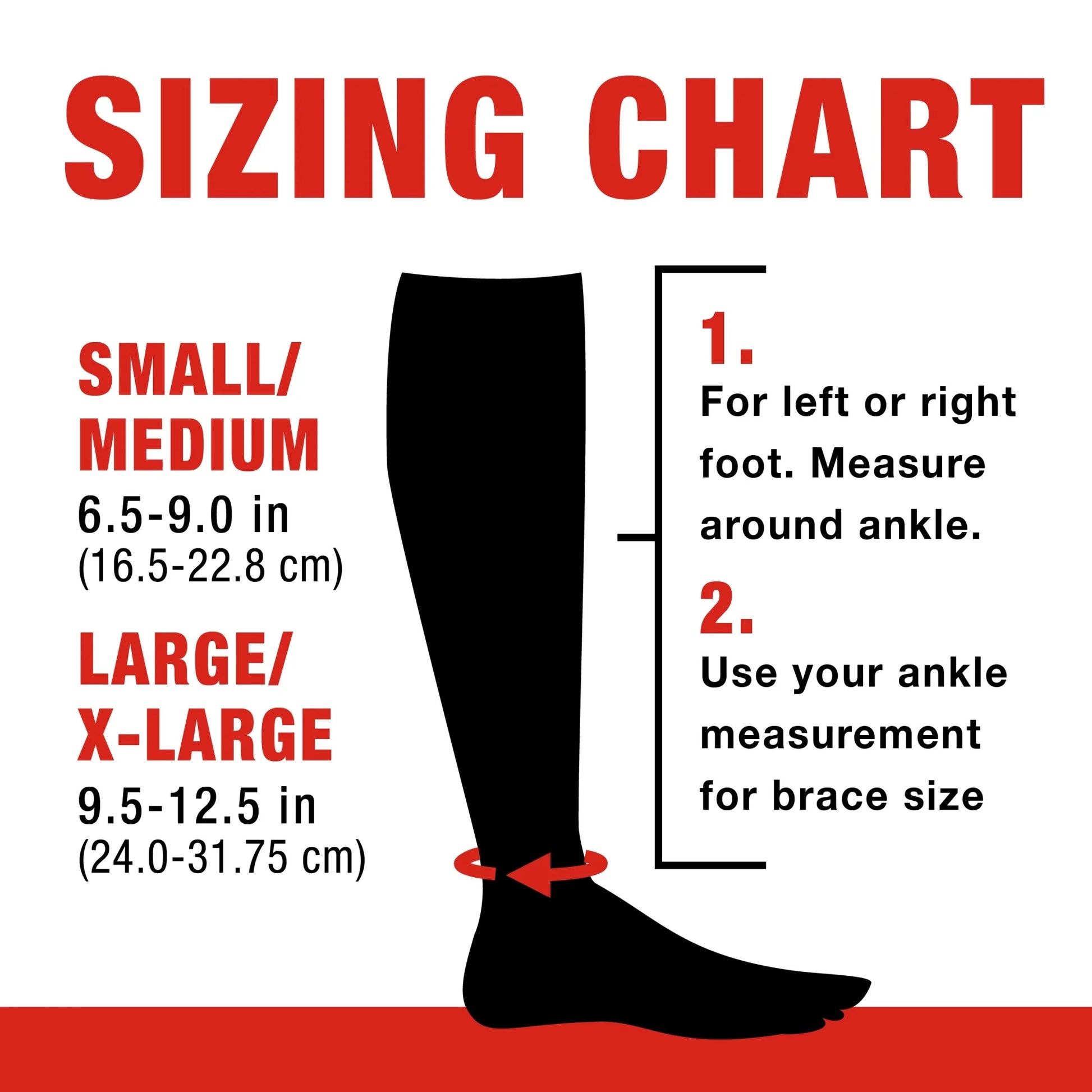 (2 Pack)  Brand Compression Ankle Support, L/XL, Black, 1 Support